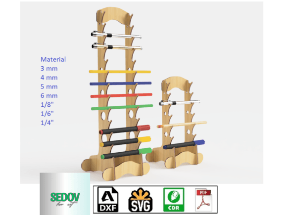 Download Laser Cut Pen Organiser Display Stand - Display Collection