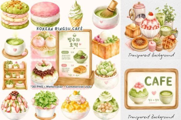 Download Coquette Korean Bingsu Cafe Clipart - Premium Resources